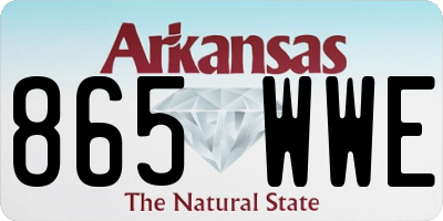 AR license plate 865WWE