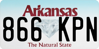 AR license plate 866KPN