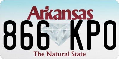 AR license plate 866KPO