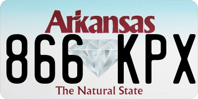 AR license plate 866KPX