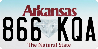 AR license plate 866KQA