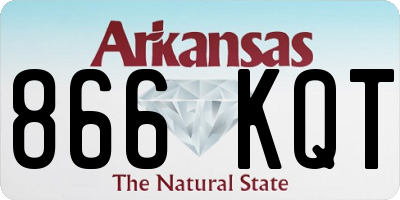 AR license plate 866KQT