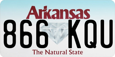 AR license plate 866KQU