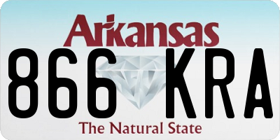 AR license plate 866KRA