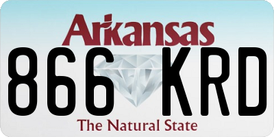 AR license plate 866KRD