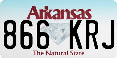 AR license plate 866KRJ