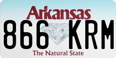 AR license plate 866KRM
