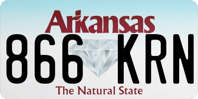 AR license plate 866KRN