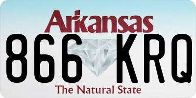 AR license plate 866KRQ