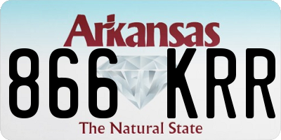 AR license plate 866KRR
