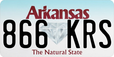 AR license plate 866KRS