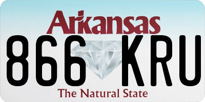 AR license plate 866KRU