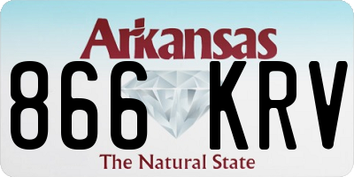 AR license plate 866KRV