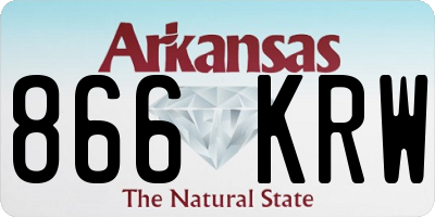 AR license plate 866KRW