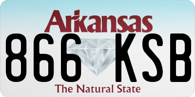 AR license plate 866KSB
