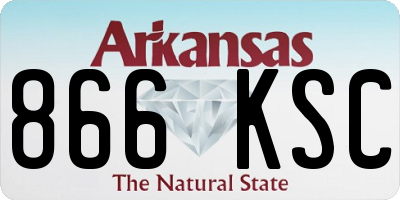 AR license plate 866KSC