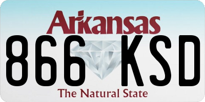 AR license plate 866KSD