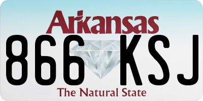 AR license plate 866KSJ