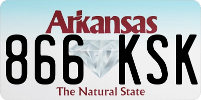 AR license plate 866KSK