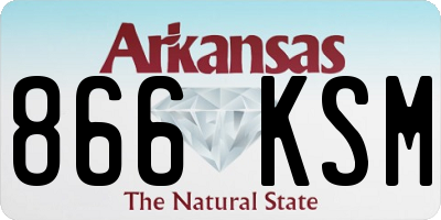 AR license plate 866KSM