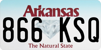AR license plate 866KSQ