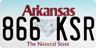 AR license plate 866KSR