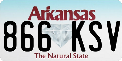 AR license plate 866KSV