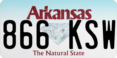 AR license plate 866KSW