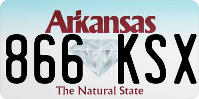 AR license plate 866KSX