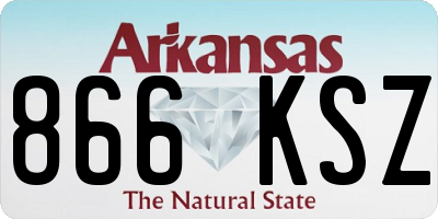 AR license plate 866KSZ