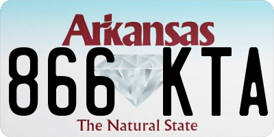AR license plate 866KTA