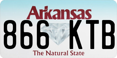 AR license plate 866KTB