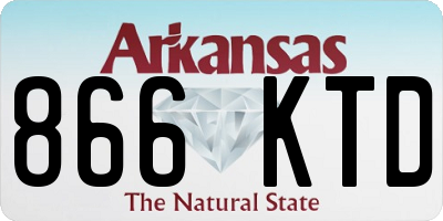 AR license plate 866KTD