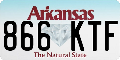 AR license plate 866KTF