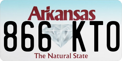 AR license plate 866KTO