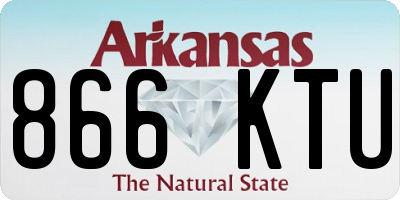 AR license plate 866KTU