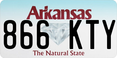 AR license plate 866KTY