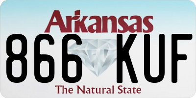 AR license plate 866KUF