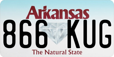 AR license plate 866KUG