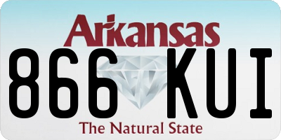 AR license plate 866KUI