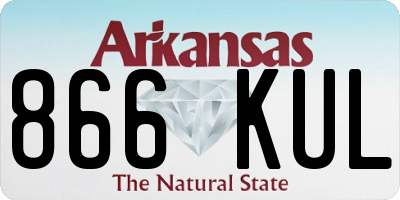 AR license plate 866KUL