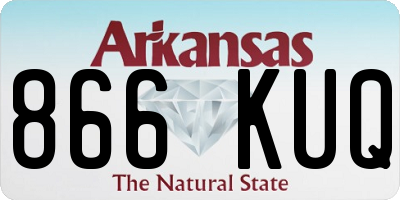 AR license plate 866KUQ