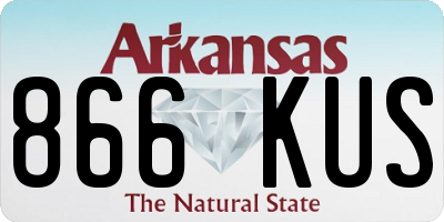 AR license plate 866KUS