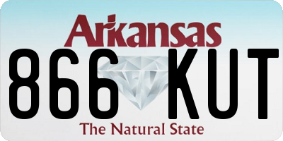 AR license plate 866KUT