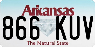 AR license plate 866KUV
