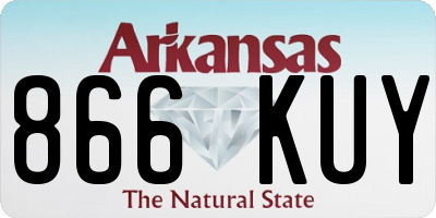 AR license plate 866KUY