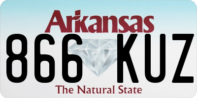 AR license plate 866KUZ