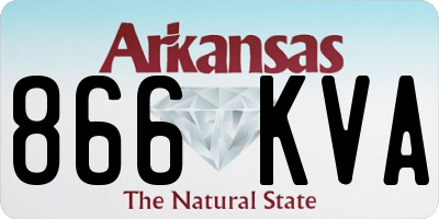 AR license plate 866KVA