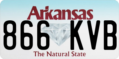 AR license plate 866KVB