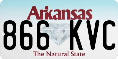 AR license plate 866KVC